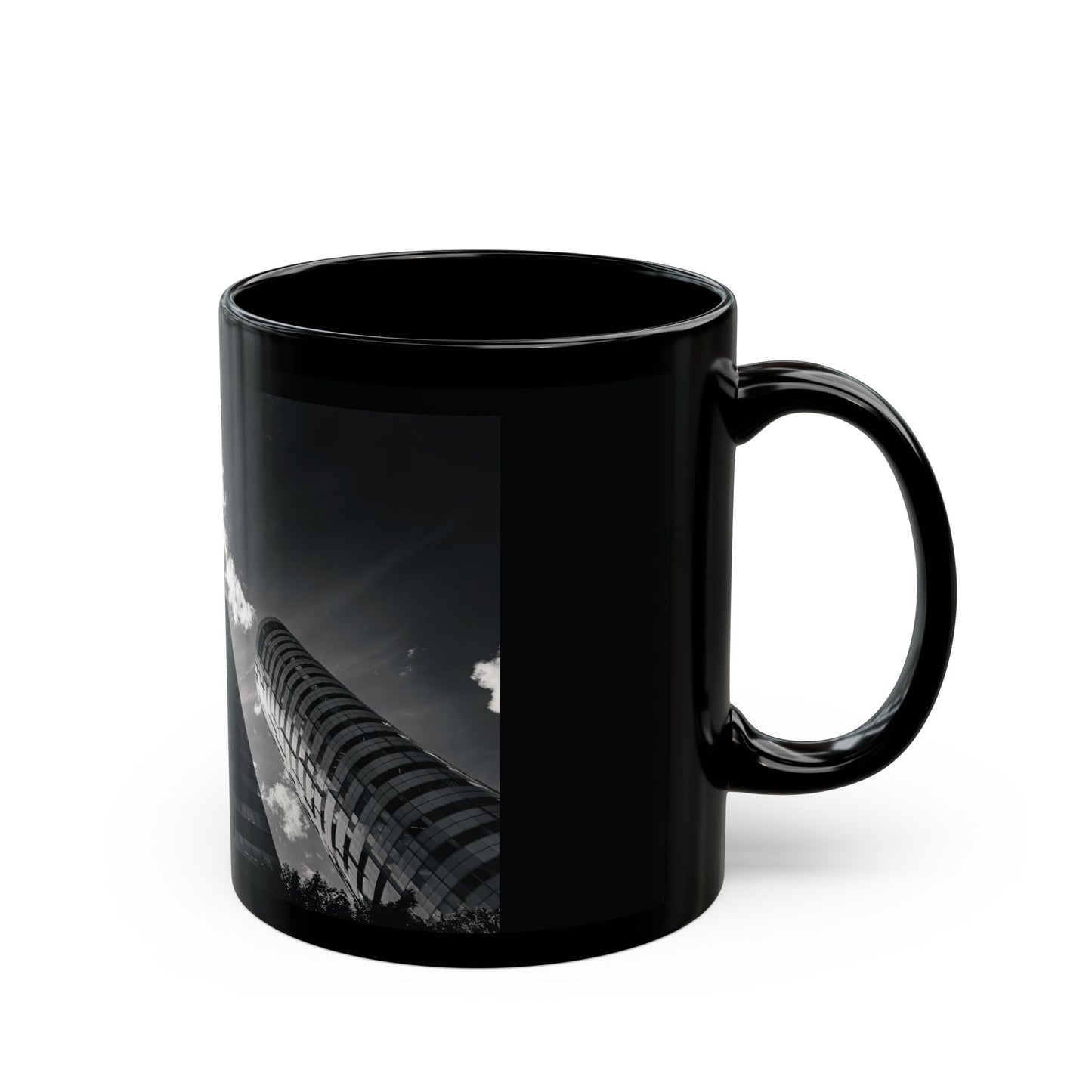 Concrete Spire Amsterdam Bijlmer Monochrome Ceramic Mug 11oz 15oz