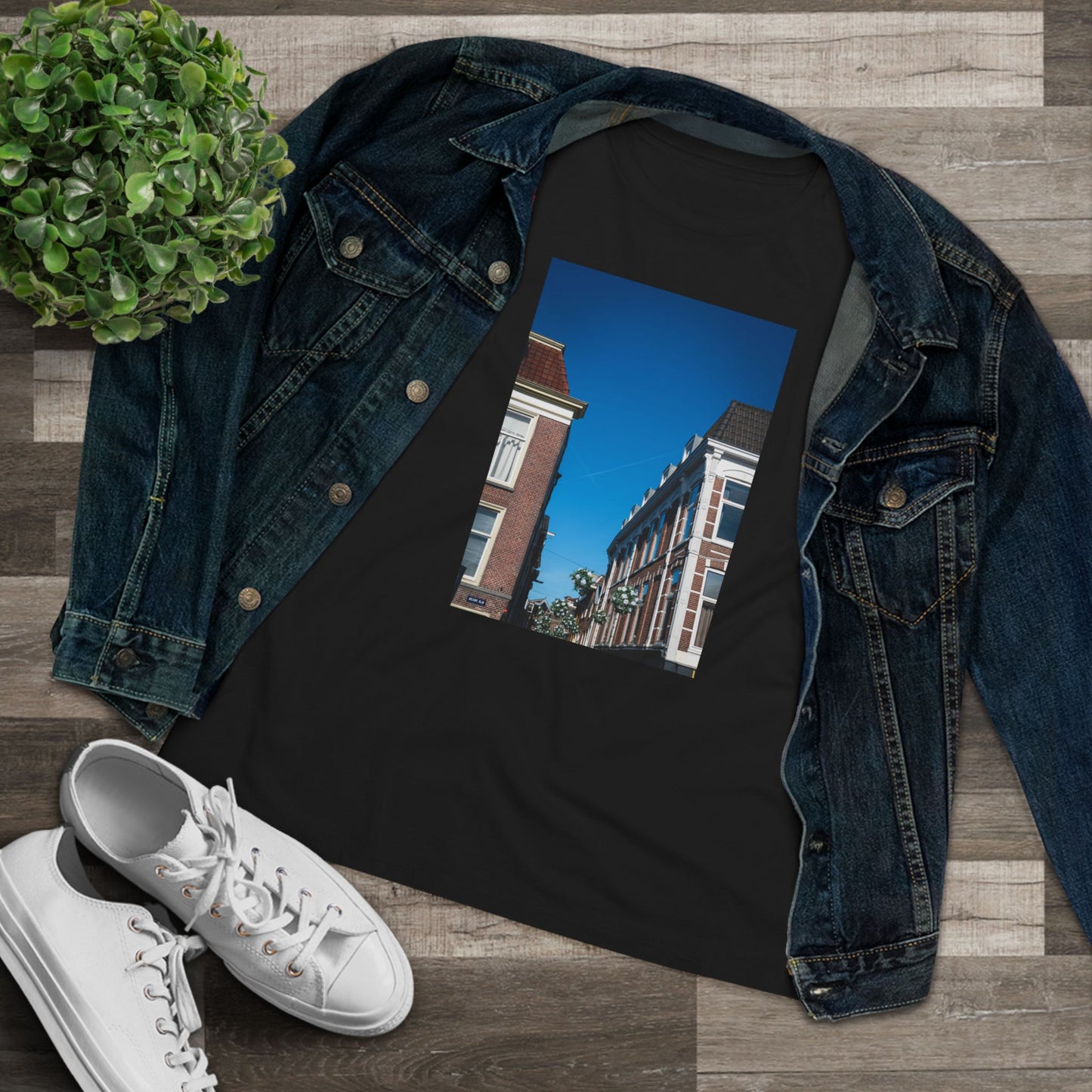 Azure Above the Burcht Leiden Woman's Tee | The StudioTJ Signature Collection
