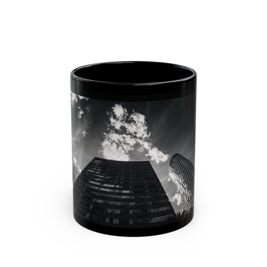 Concrete Spire Amsterdam Bijlmer Monochrome Ceramic Mug 11oz 15oz