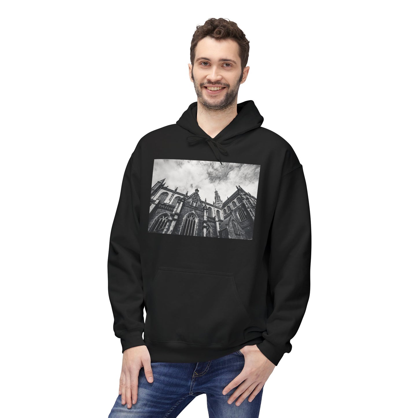 Cathedral Form Monochrome Haarlem Fleece Hoodie