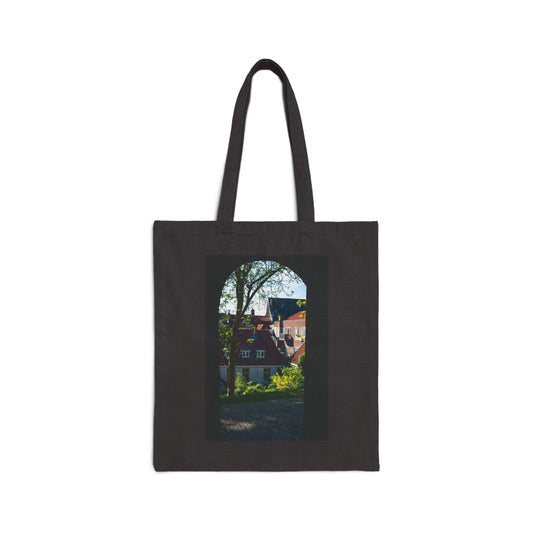 The Archway Burcht Leiden Cotton Canvas Tote Bag with Artistic Photographic Print