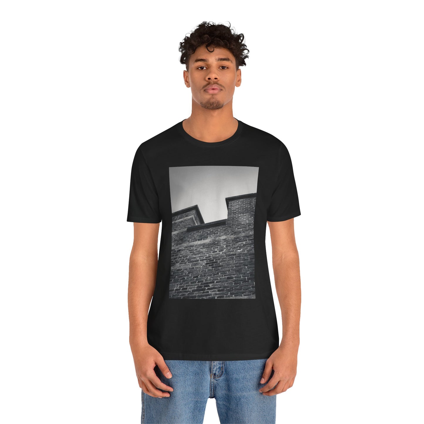 Light on Brick Burcht Leiden Moody Unisex Tee | The Monochrome Moods Collection