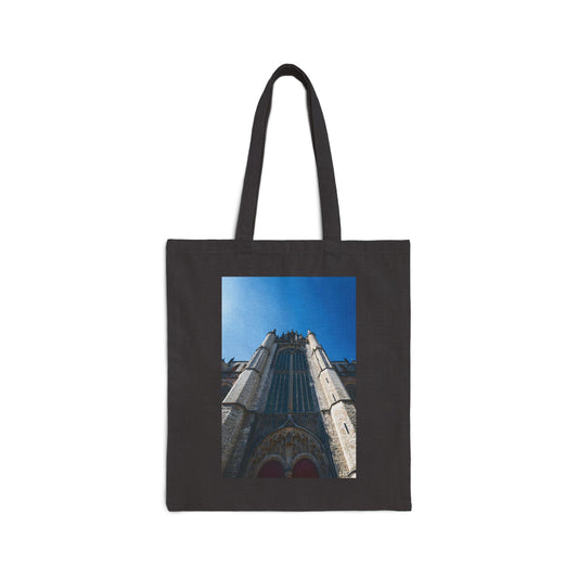 Gothic Vertigo Leiden Cotton Canvas Tote Bag with Artistic Photographic Print