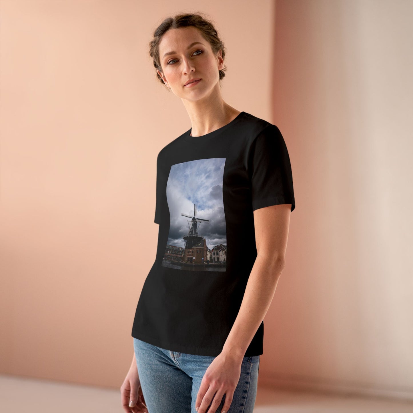 The Dutch Windmill Haarlem Woman's Tee | The Atmospheric Collection