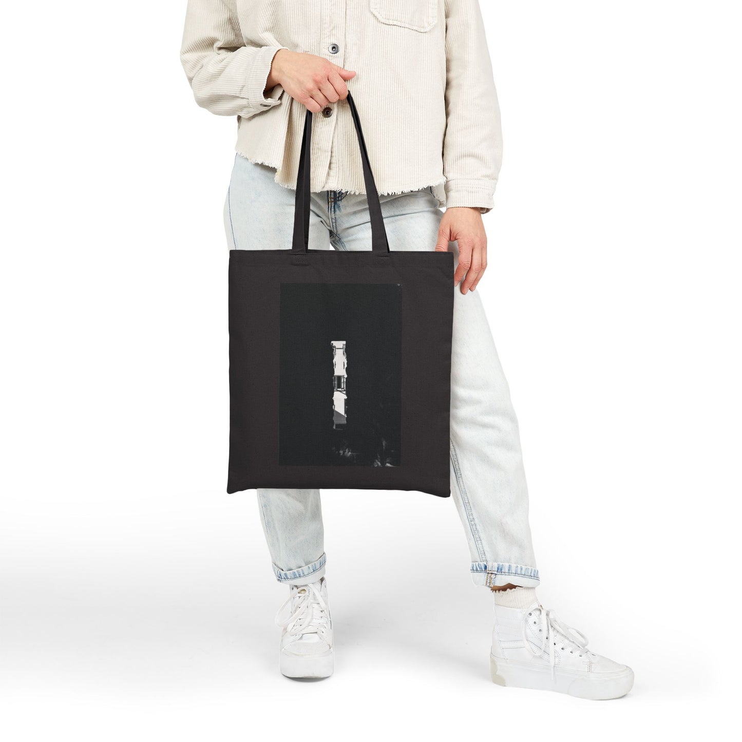 A Window in Time Burcht Leiden Monochrome Cotton Canvas Tote Bag with Artistic Photographic Print