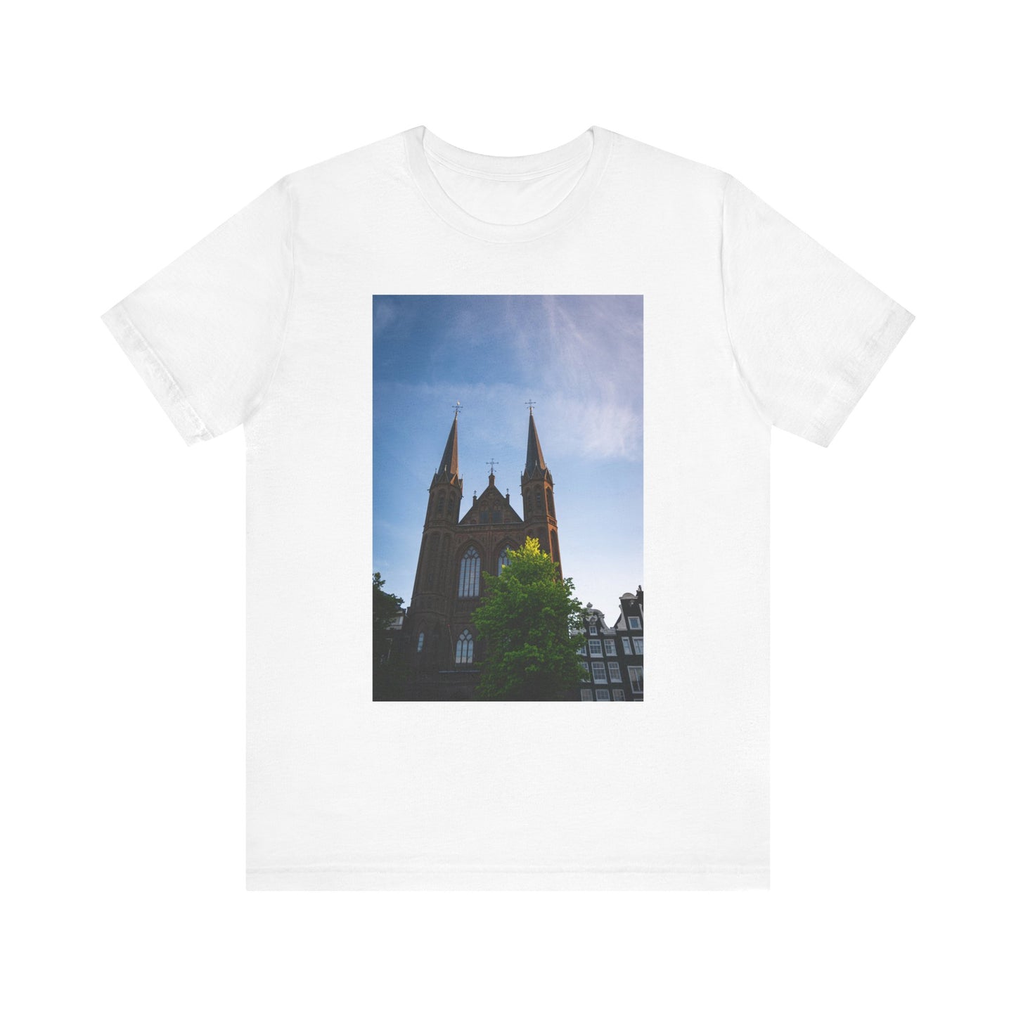 Sunset Silhouette Amsterdam Moody Unisex Tee | The Atmospheric Collection