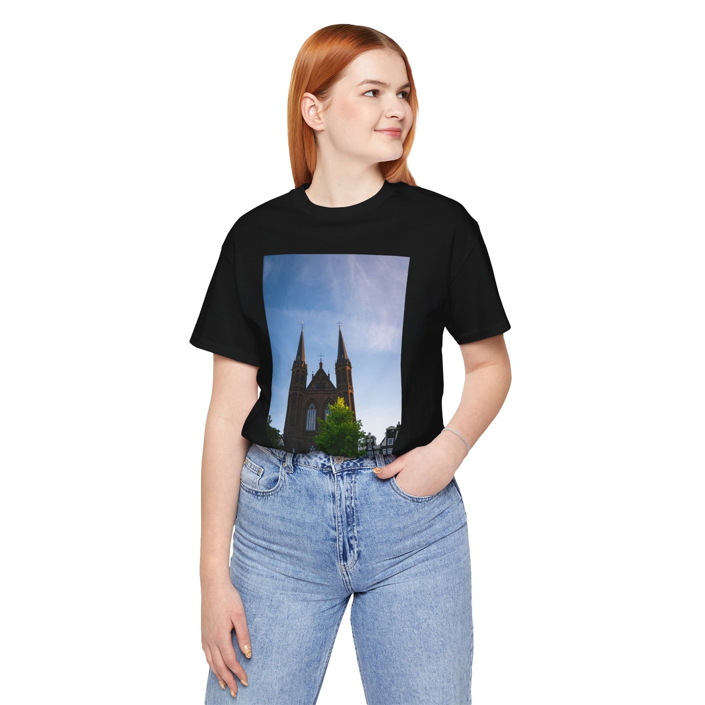 Sunset Silhouette Amsterdam Moody Unisex Tee | The Atmospheric Collection