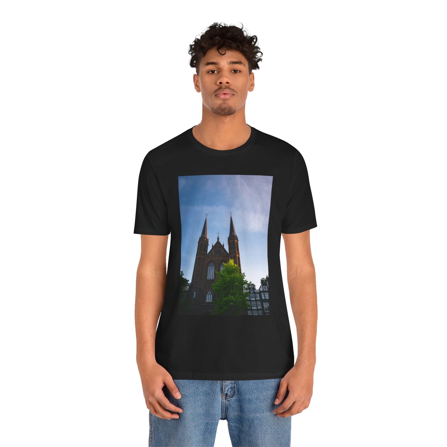 Sunset Silhouette Amsterdam Moody Unisex Tee | The Atmospheric Collection