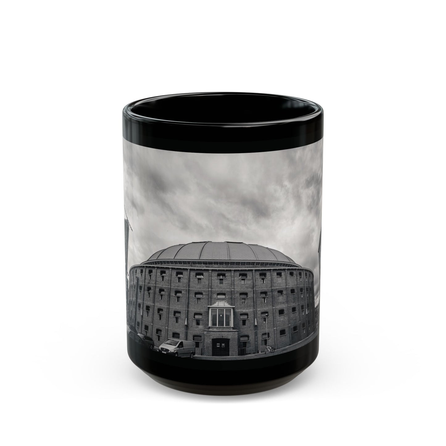 Celestial Geometry Haarlem Dome Monochrome Ceramic Mug 11oz 15oz