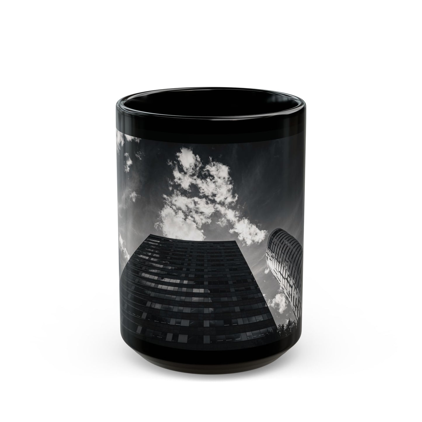 Concrete Spire Amsterdam Bijlmer Monochrome Ceramic Mug 11oz 15oz