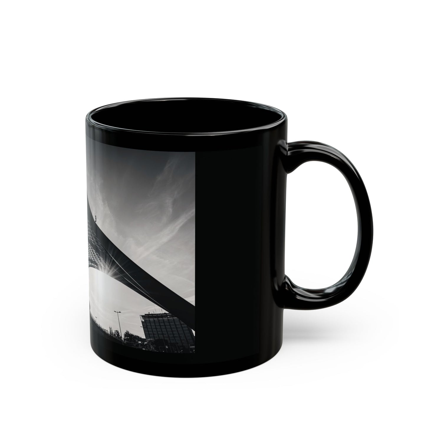 Amsterdam | Architectural Wave Monochrome Ceramic Mug 11oz 15oz