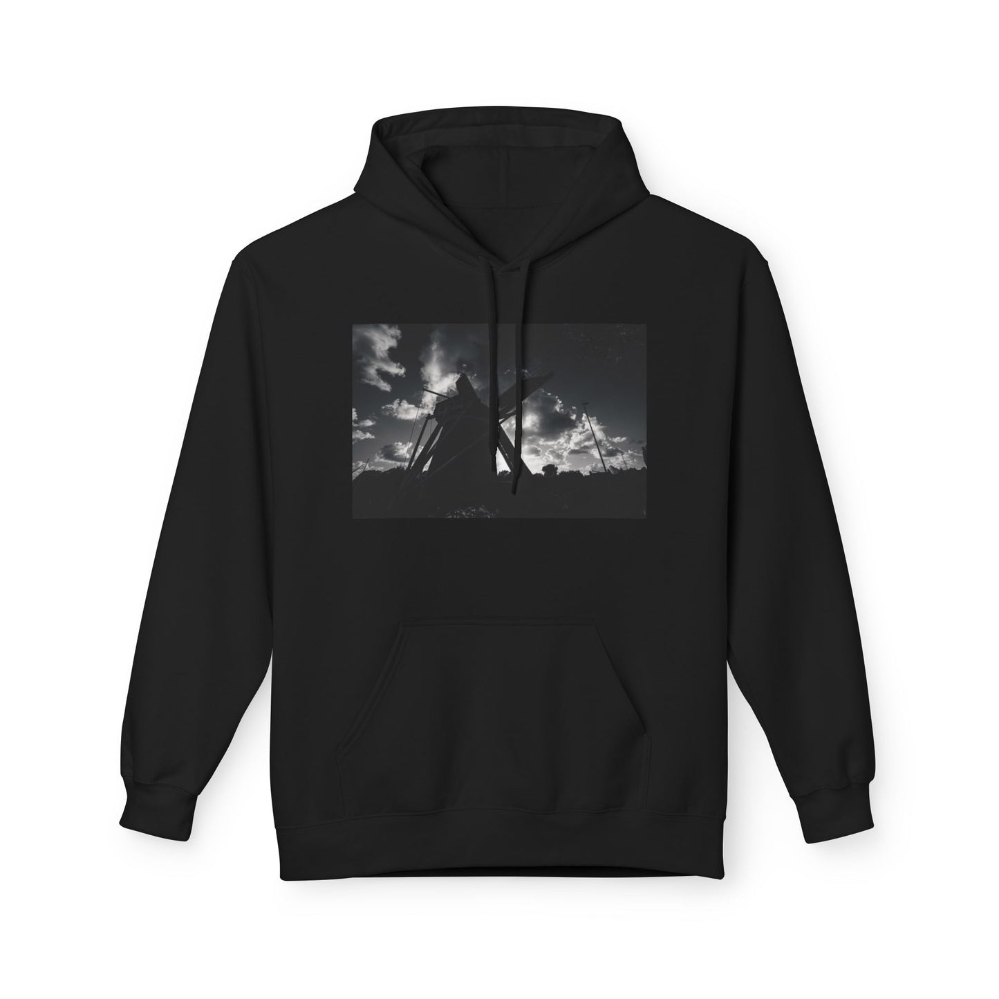 Monochrome Sky Leiden Windmill Fleece Hoodie