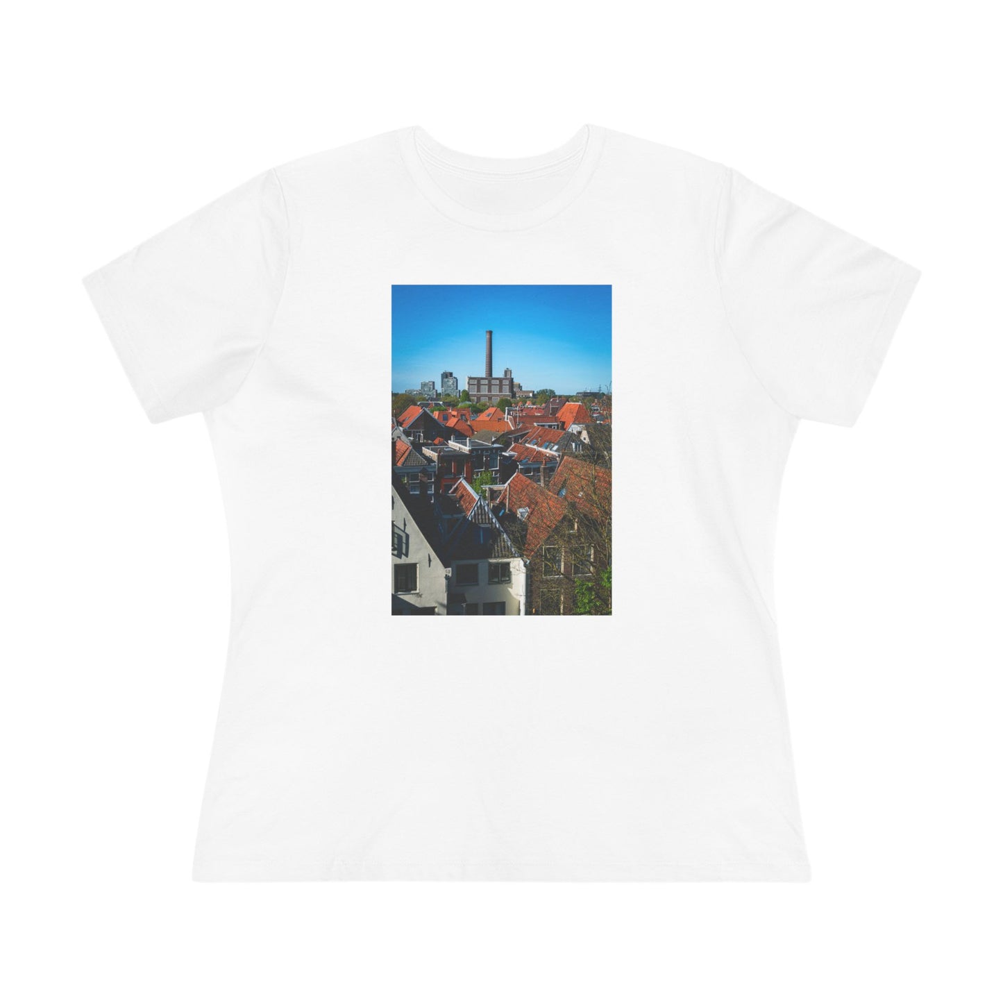 Leiden Rooftops the Burcht Leiden Woman's Tee | The StudioTJ Signature Collection