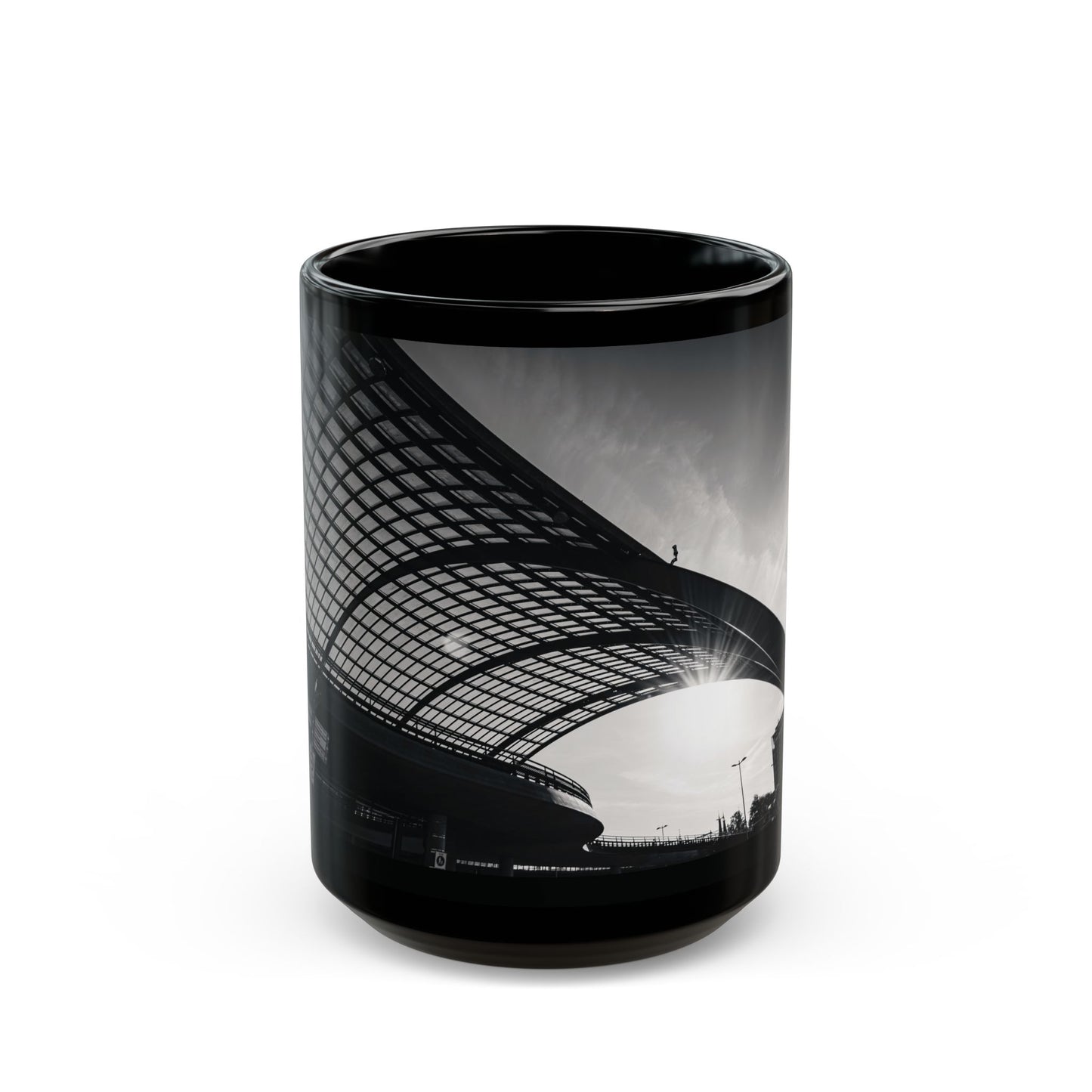 Amsterdam | Architectural Wave Monochrome Ceramic Mug 11oz 15oz