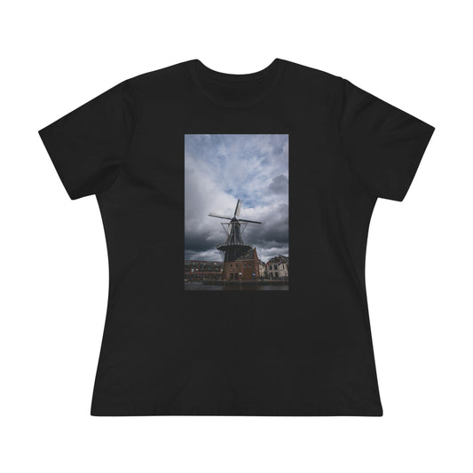 The Dutch Windmill Haarlem Woman's Tee | The Atmospheric Collection