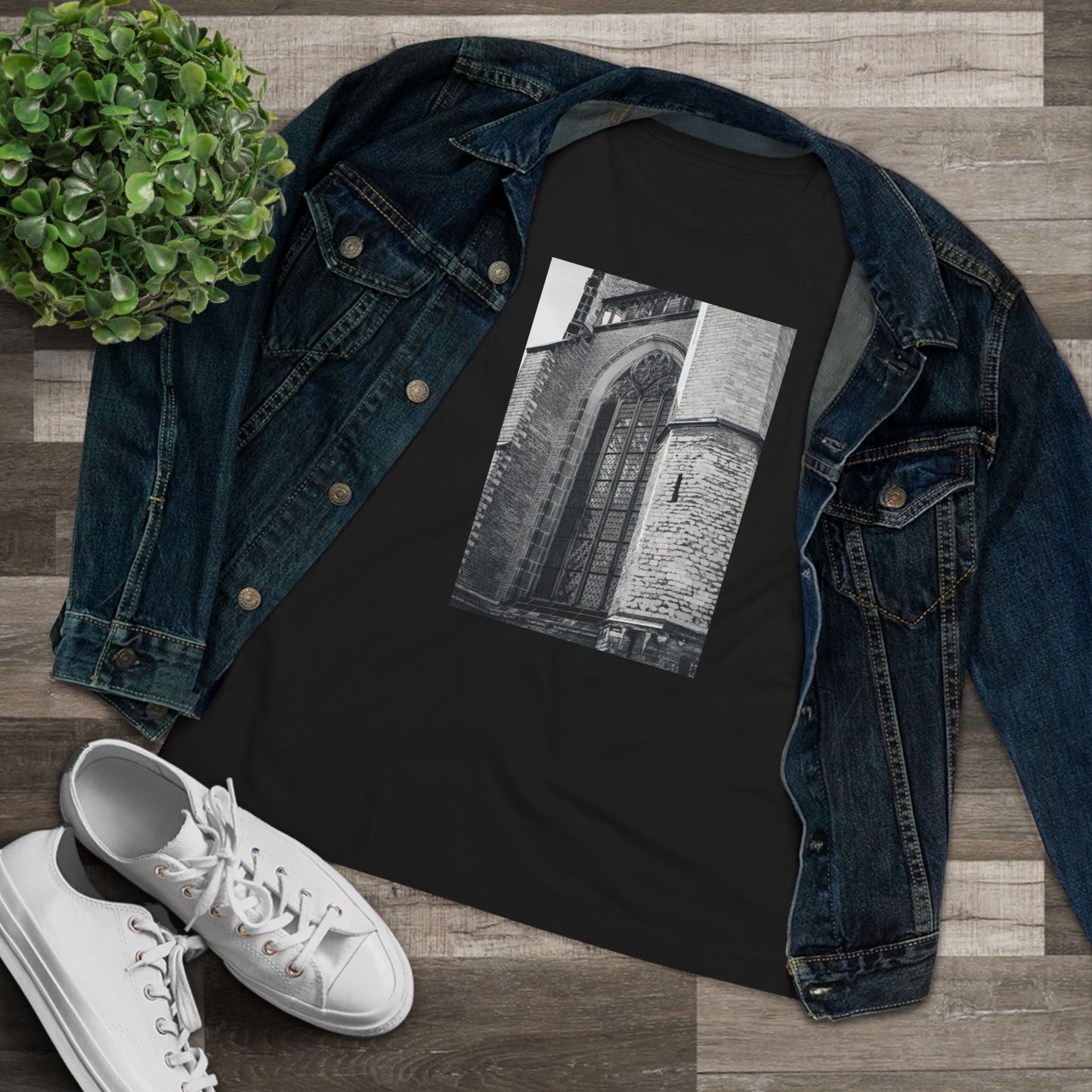 Gothic Planes Leiden Moody Woman's Tee | The Monochrome Moods Collection