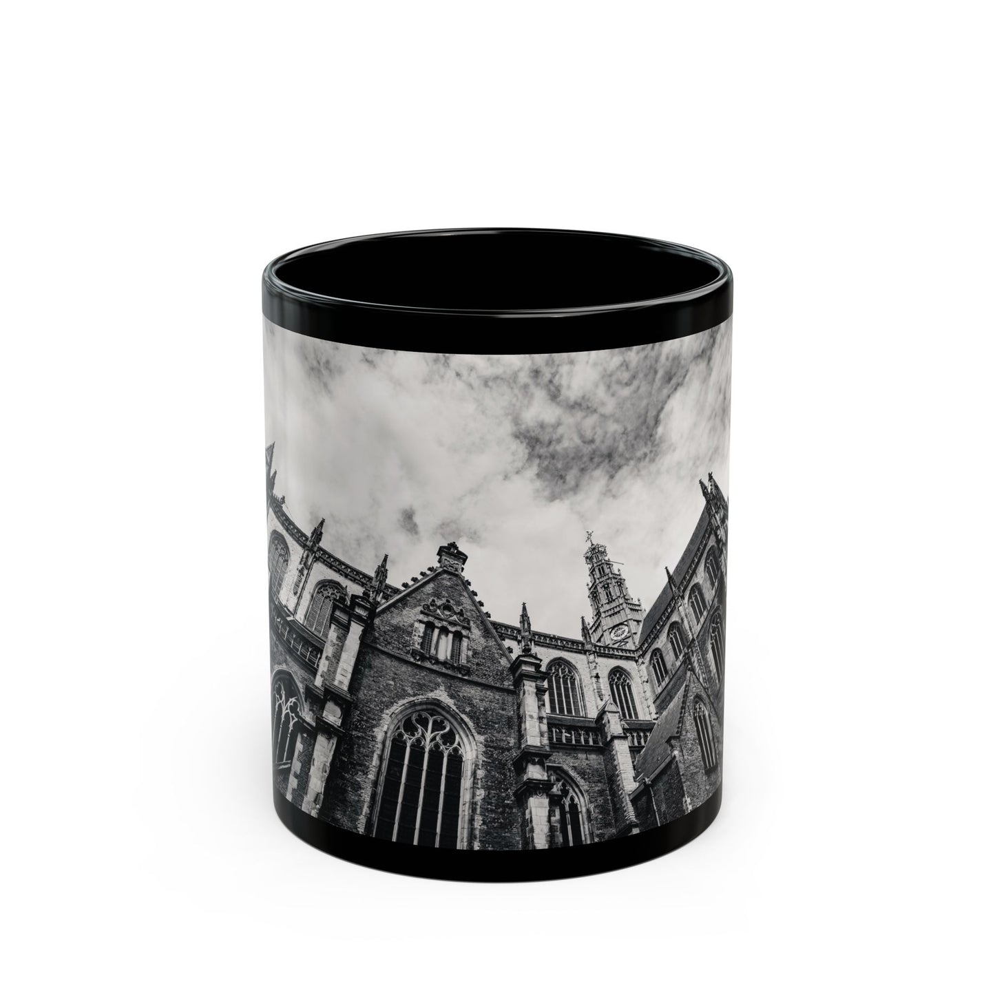Cathedral Form Haarlem Monochrome Ceramic Mug 11oz 15oz
