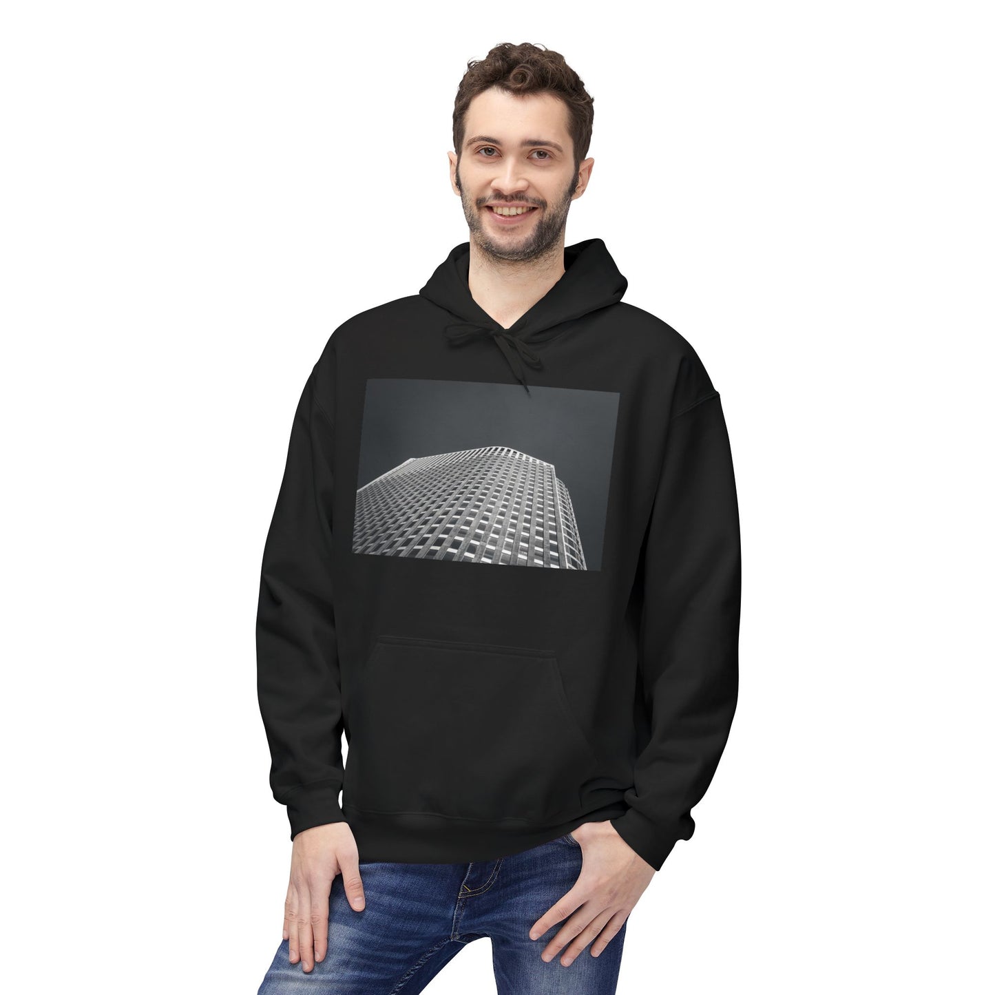 Concrete Scales Monochrome The Hague Fleece Hoodie