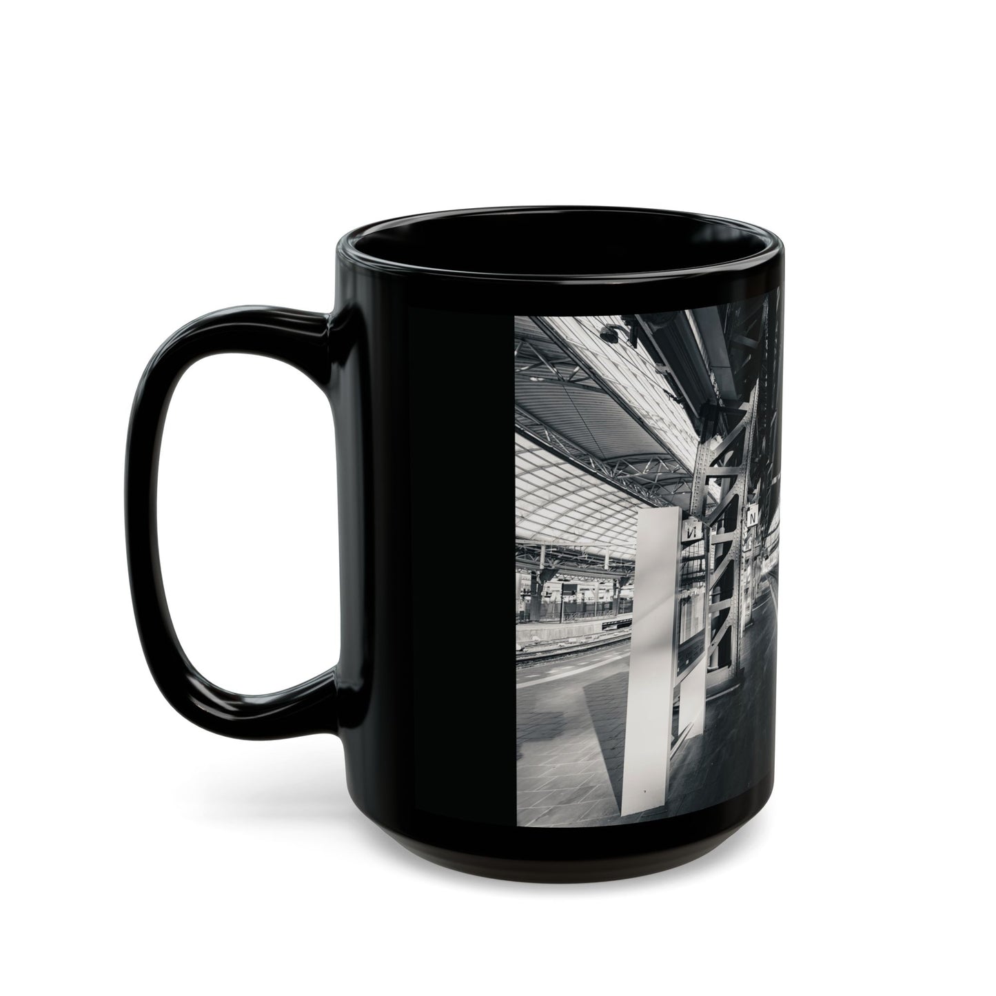 Amsterdam Central | Architectural Form Monochrome Ceramic Mug 11oz 15oz