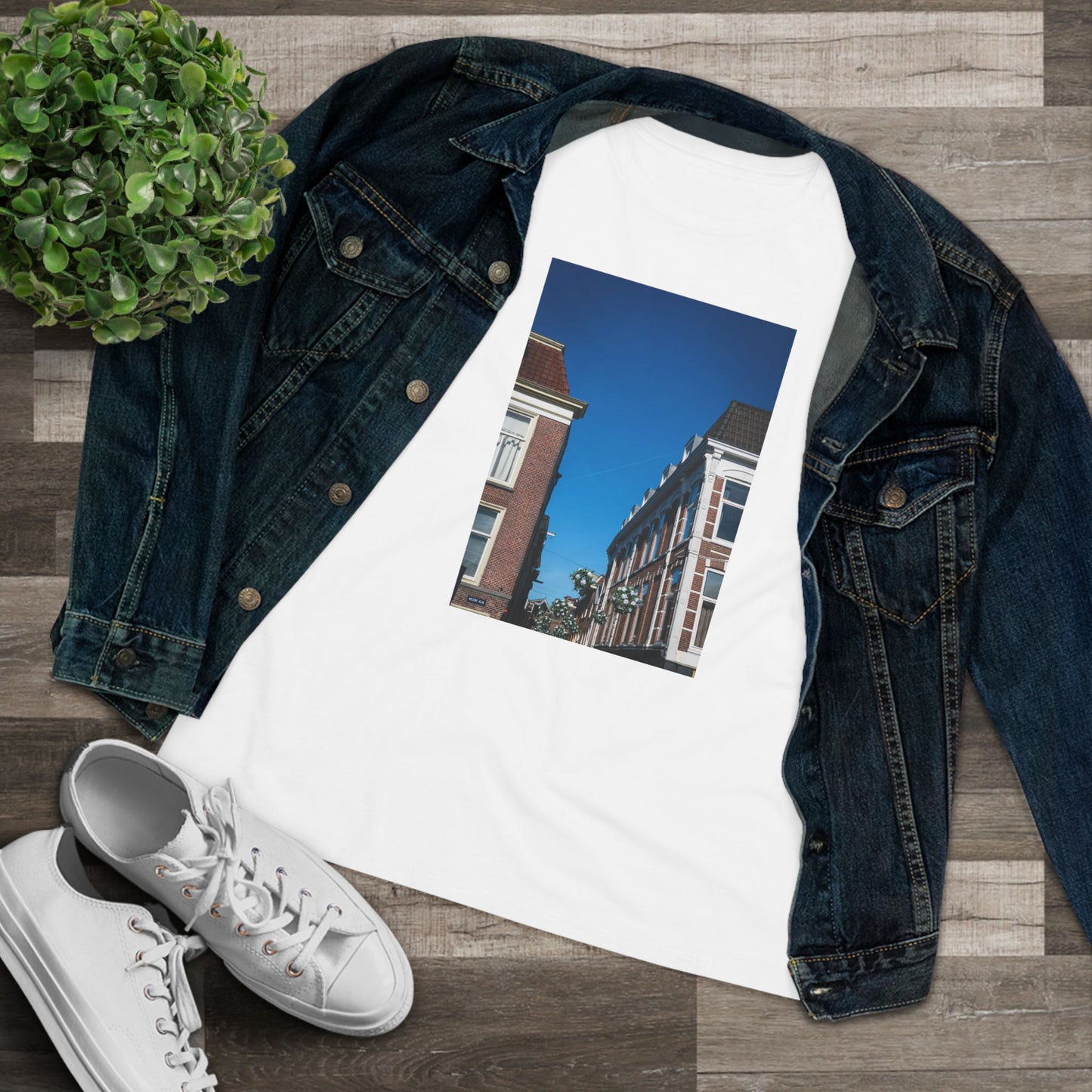 Azure Above the Burcht Leiden Woman's Tee | The StudioTJ Signature Collection
