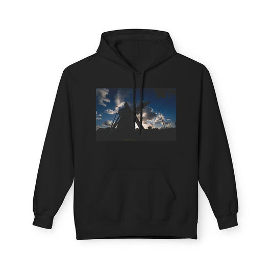 Dramatic Sky Leiden Windmill Fleece Hoodie