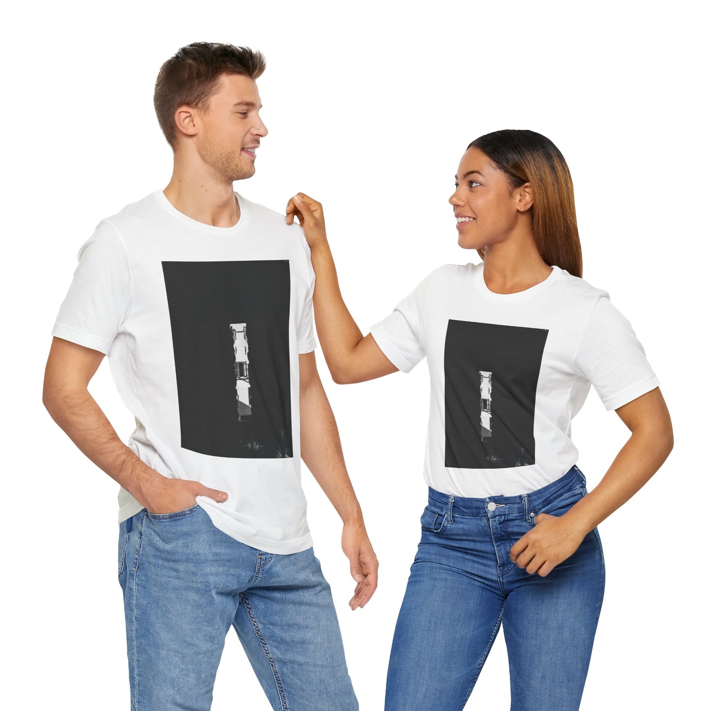 A Window in Time Burcht Leiden Moody Unisex Tee | The Monochrome Moods Collection