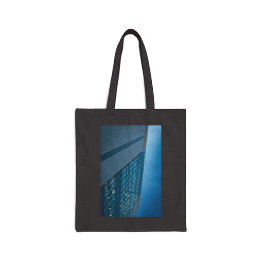 Skyscraper Rise The Hague Cotton Canvas Tote Bag with Artistic Photographic Print