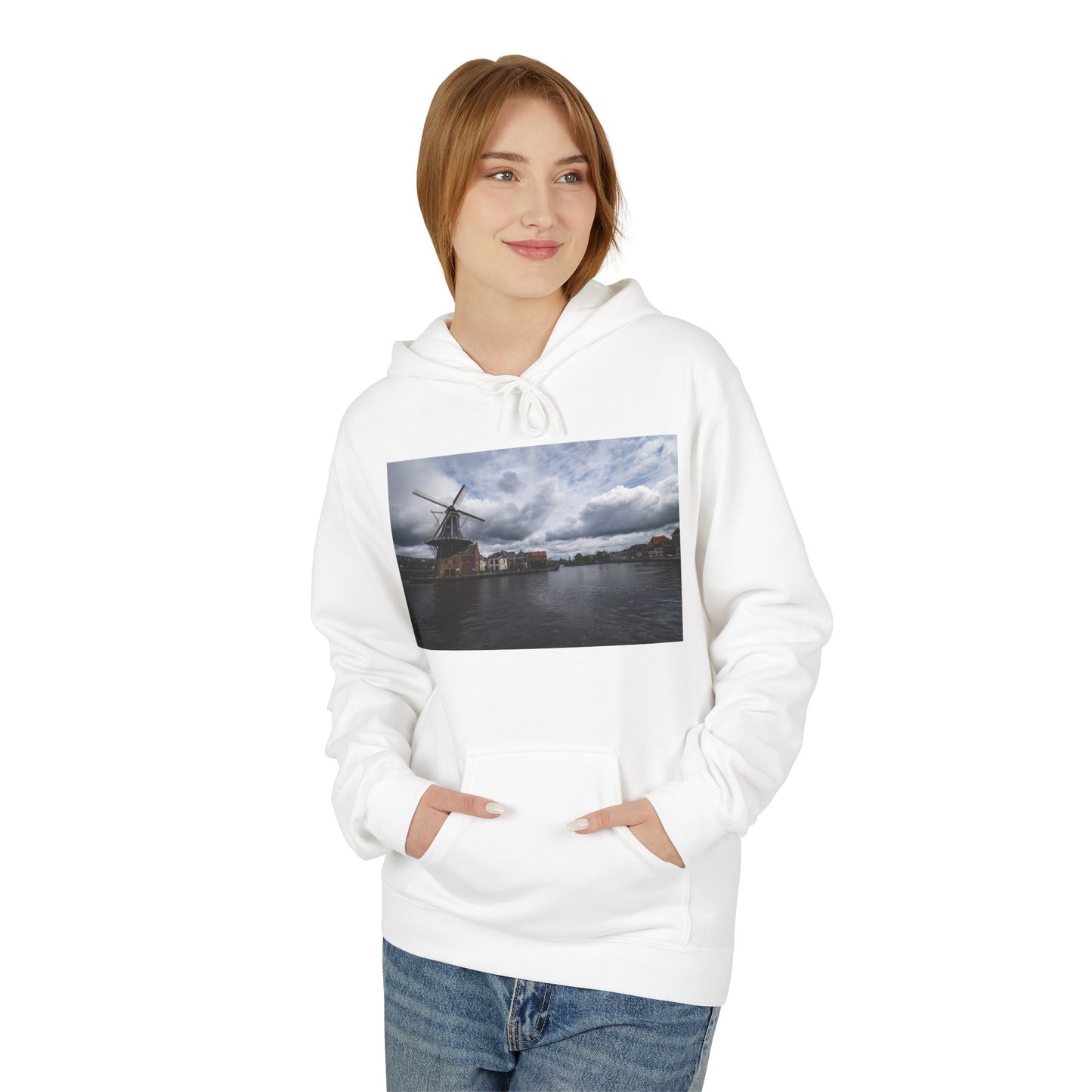 The Haarlem Windmill Atmospheric Fleece Hoodie