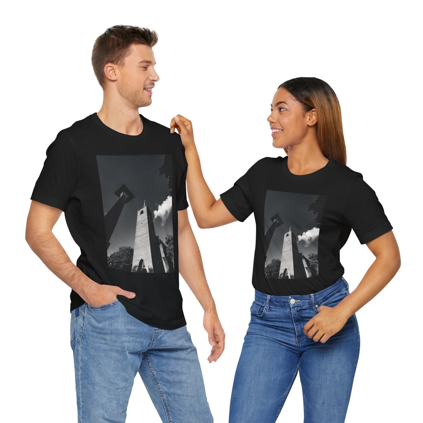Lammenschans Steeple Monochrome Unisex Tee | The Monochrome Moods Collection
